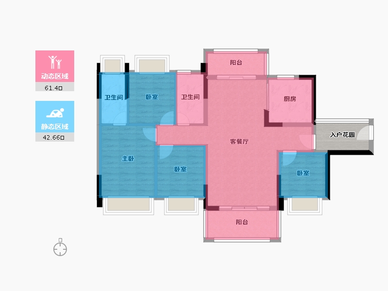 广东省-韶关市-南雄大福国际名城-98.12-户型库-动静分区