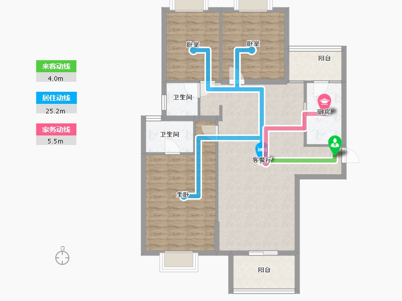 贵州省-铜仁市-中瑞恒泰水上明珠-103.48-户型库-动静线