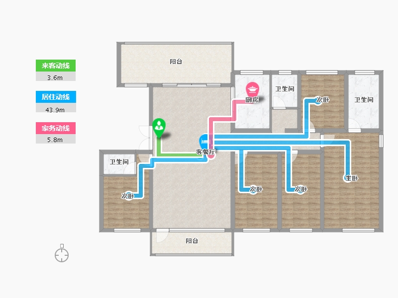 河北省-承德市-玖礼台南区-158.88-户型库-动静线