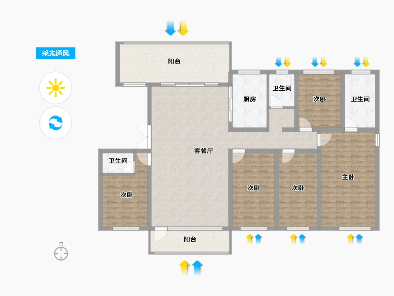 河北省-承德市-玖礼台南区-158.88-户型库-采光通风