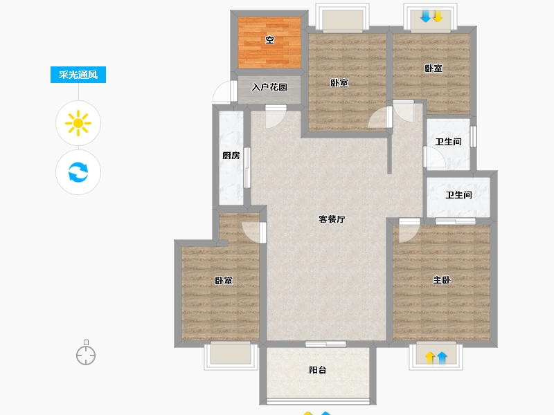 贵州省-铜仁市-中瑞恒泰水上明珠-112.64-户型库-采光通风