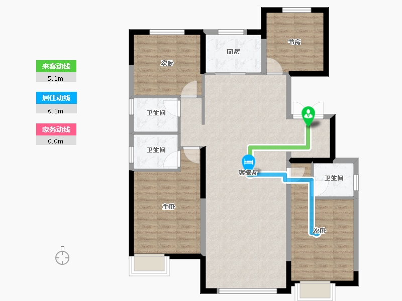 河北省-秦皇岛市-秦皇皓月城-110.41-户型库-动静线