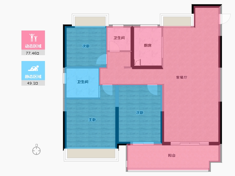 河北省-保定市-紫金府小区-115.00-户型库-动静分区