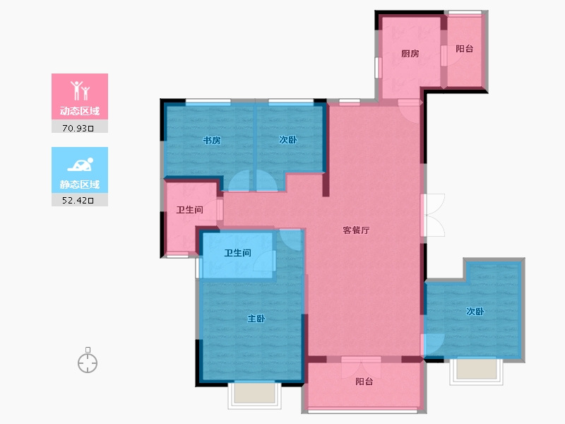 河北省-秦皇岛市-秦皇岛恒大悦府-109.96-户型库-动静分区