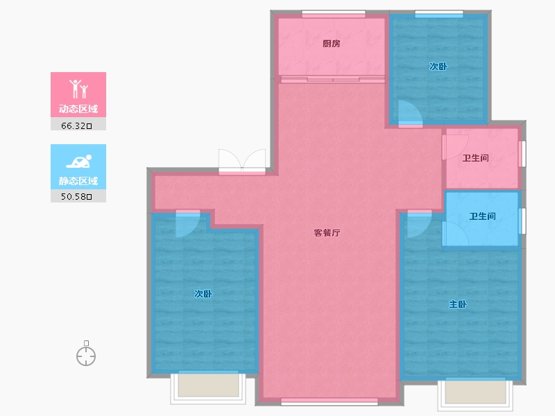 河北省-承德市-禧悦天著-106.13-户型库-动静分区