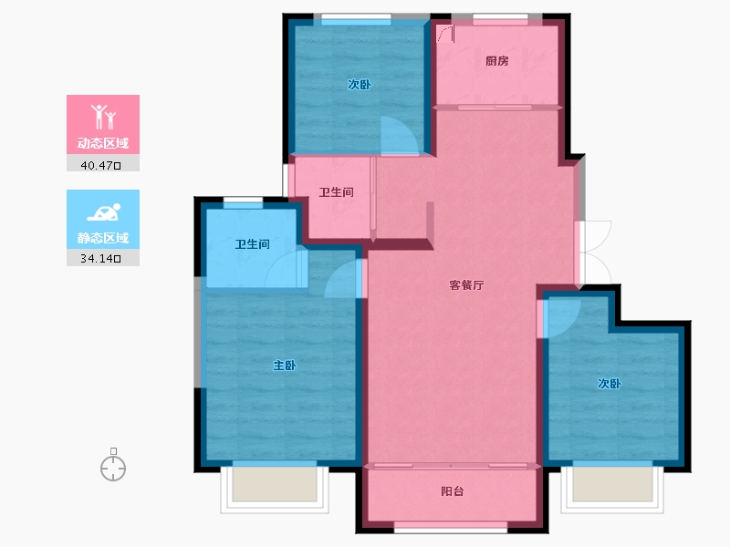 河北省-唐山市-润唐瑞府-66.08-户型库-动静分区