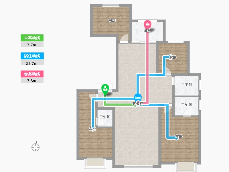 河北省-承德市-禧悦天著-125.15-户型库-动静线