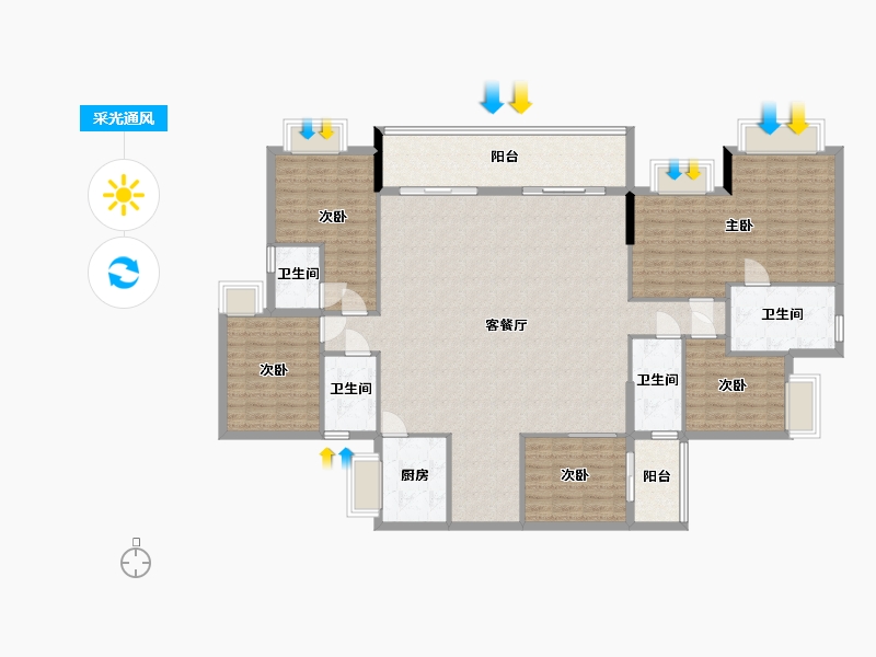 广东省-中山市-德宝怡高-170.81-户型库-采光通风