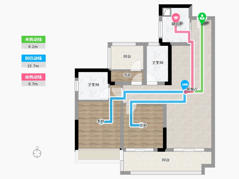 广东省-肇庆市-世茂云泮-87.00-户型库-动静线