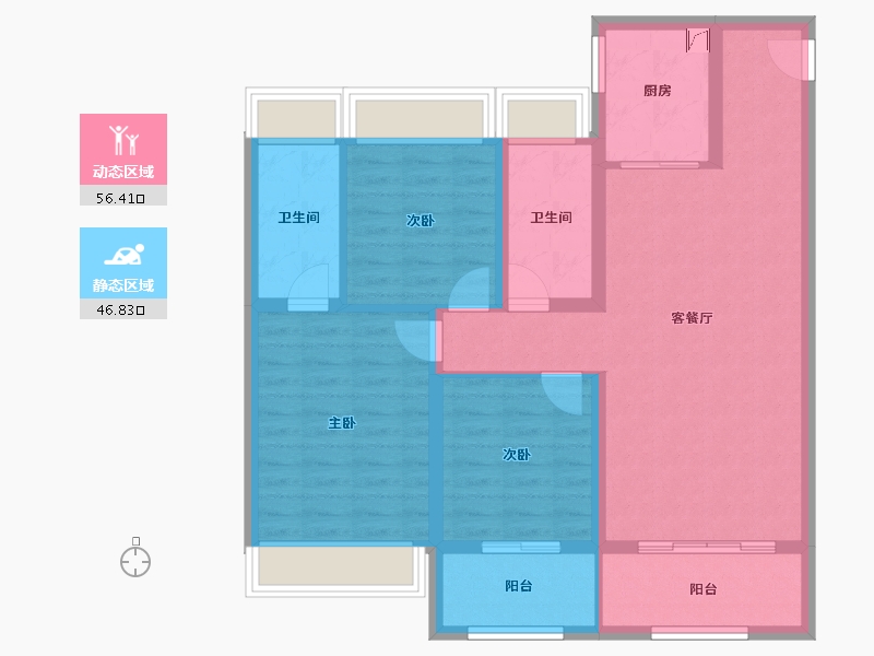 江苏省-扬州市-中信泰富锦麟世纪-92.01-户型库-动静分区