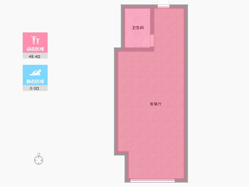 宁夏回族自治区-银川市-嘉悦城公寓-44.00-户型库-动静分区