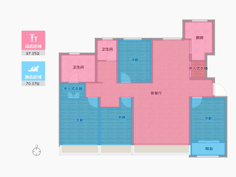 山东省-东营市-城投玺悦华府-152.00-户型库-动静分区