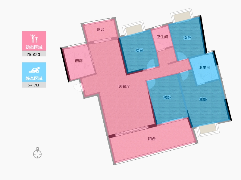 广东省-河源市-东江盛世-121.60-户型库-动静分区