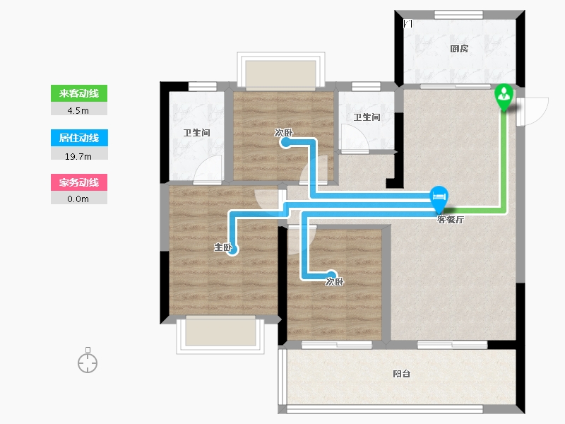 湖北省-荆州市-荆州当代城MOMΛ-78.54-户型库-动静线