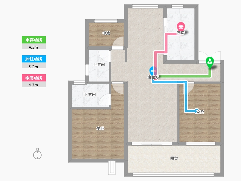 安徽省-宿州市-徽创万兴·花半里-92.01-户型库-动静线