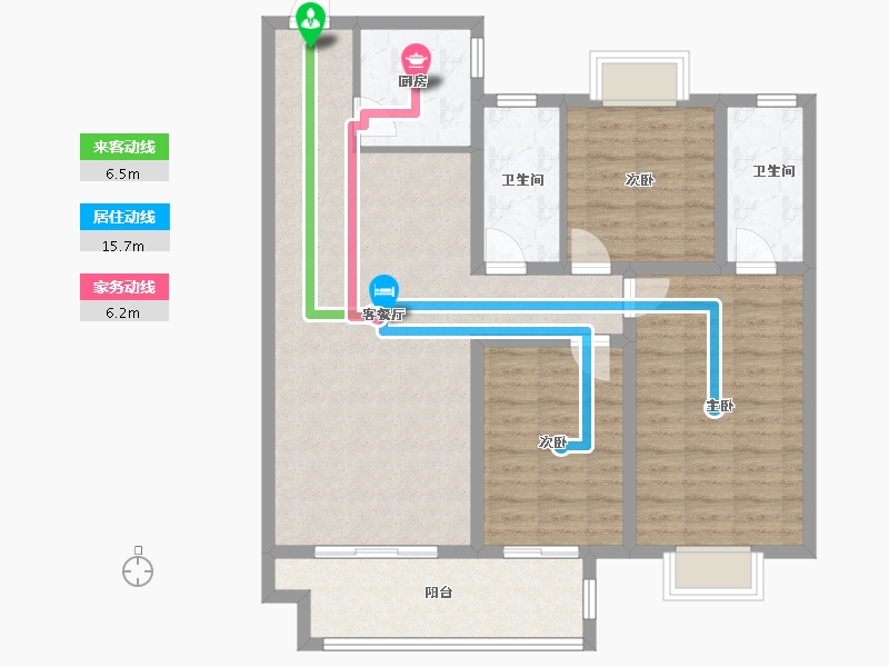 河北省-邢台市-天—华府二期-100.01-户型库-动静线