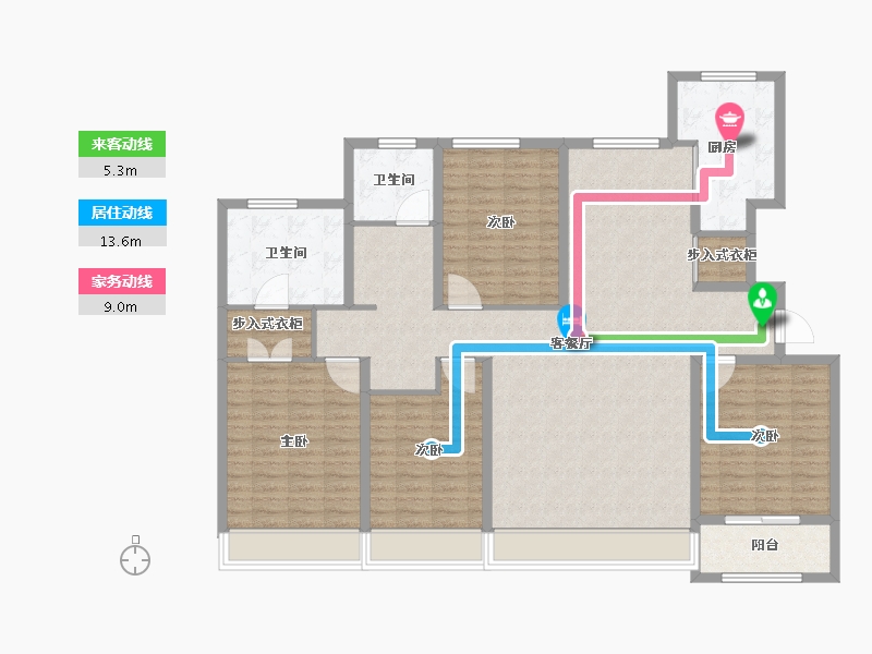 山东省-东营市-城投玺悦华府-144.01-户型库-动静线