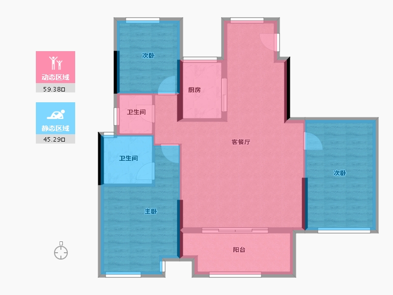 福建省-莆田市-融信悦著-94.55-户型库-动静分区