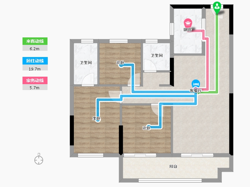 福建省-莆田市-融信悦著-84.43-户型库-动静线