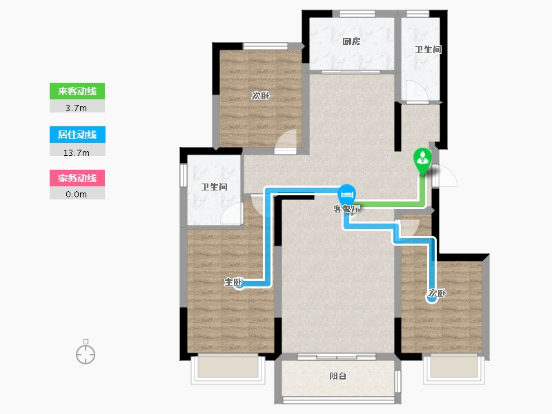 河北省-邢台市-天—华府二期-99.21-户型库-动静线