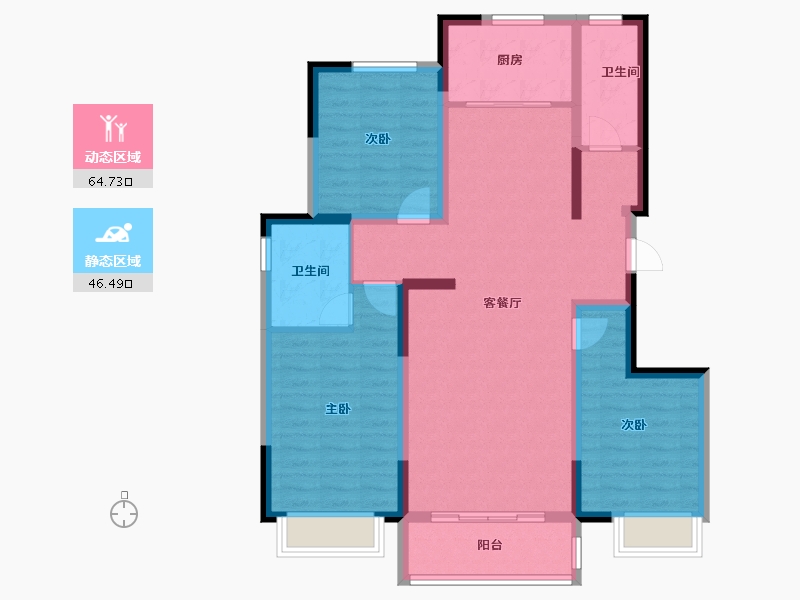 河北省-邢台市-天—华府二期-99.21-户型库-动静分区