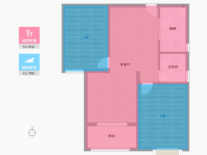 河南省-三门峡市-天河城珺园-74.14-户型库-动静分区