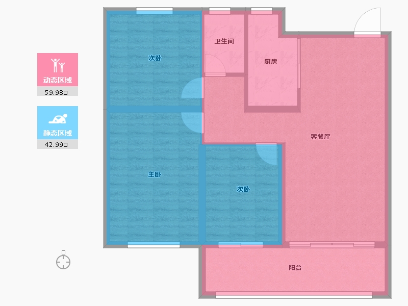 甘肃省-临夏回族自治州-唐顿庄园二期-93.40-户型库-动静分区