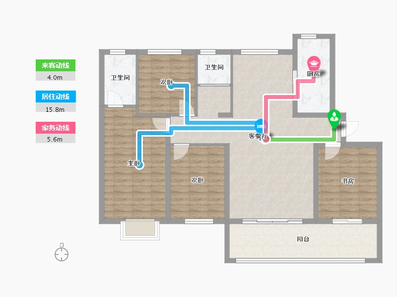 新疆维吾尔自治区-喀什地区-融和·国际新城-115.54-户型库-动静线