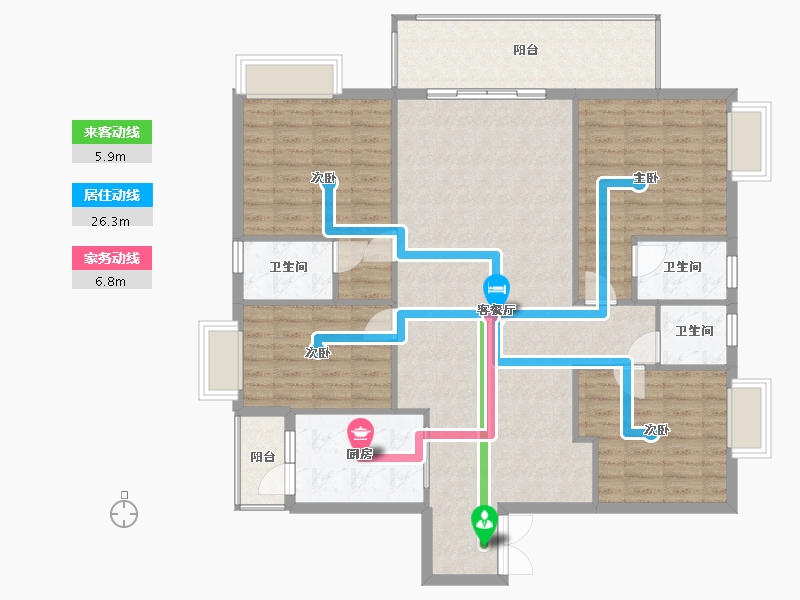 广西壮族自治区-梧州市-安厦新城-147.00-户型库-动静线