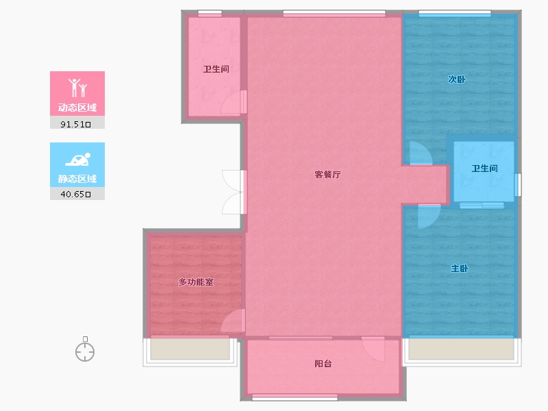 吉林省-辽源市-东丰·南湖一号南区-122.03-户型库-动静分区