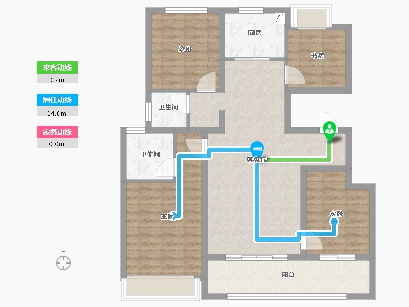 江苏省-扬州市-天赋星辰-92.01-户型库-动静线