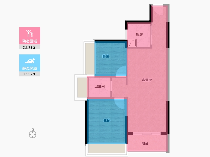 广东省-湛江市-君临蔚蓝海岸-50.09-户型库-动静分区