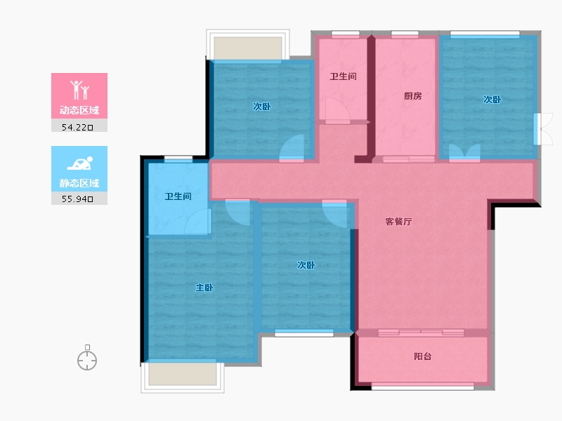 江西省-上饶市-三江名邸-97.49-户型库-动静分区