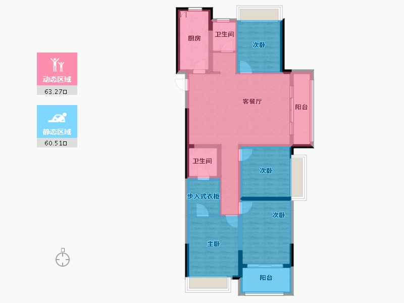 江西省-上饶市-中兆利诚·壹号院-110.31-户型库-动静分区