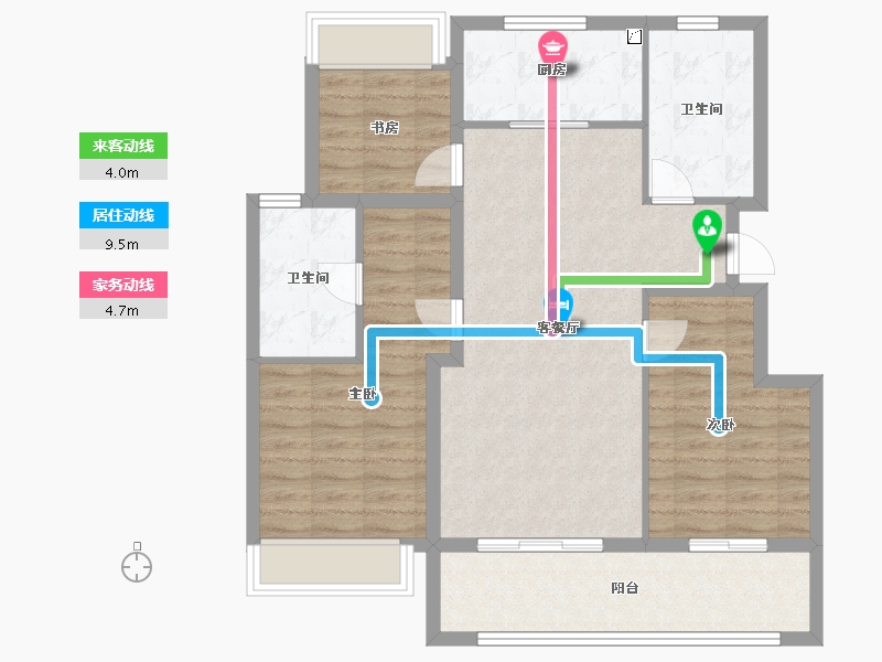 江苏省-扬州市-华侨城万科侨城里-92.01-户型库-动静线