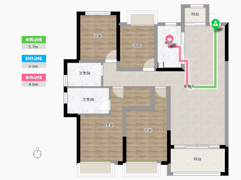 江西省-上饶市-中兆利诚·壹号院-102.17-户型库-动静线