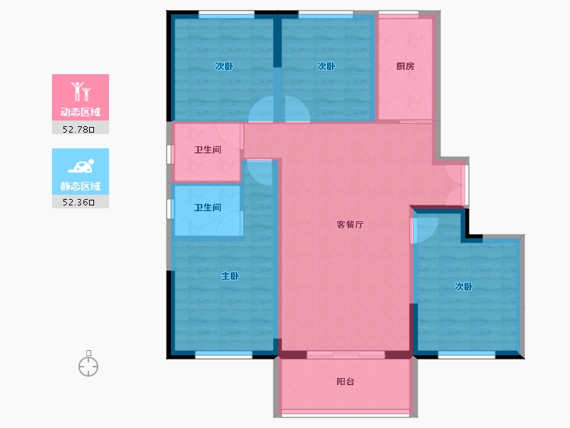 云南省-临沧市-佤山凤城-94.08-户型库-动静分区