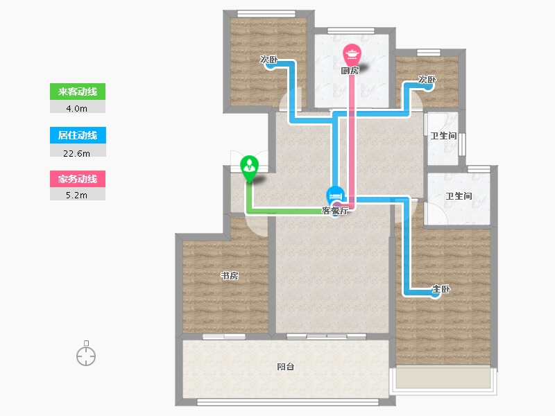 安徽省-宿州市-万兴·瑞禧台-108.00-户型库-动静线