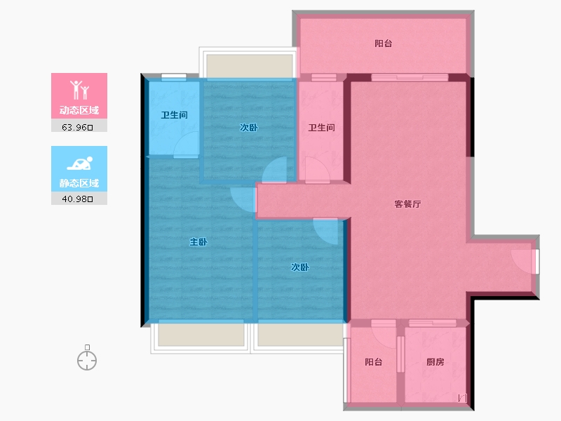 广东省-湛江市-嘉悦花园-94.20-户型库-动静分区