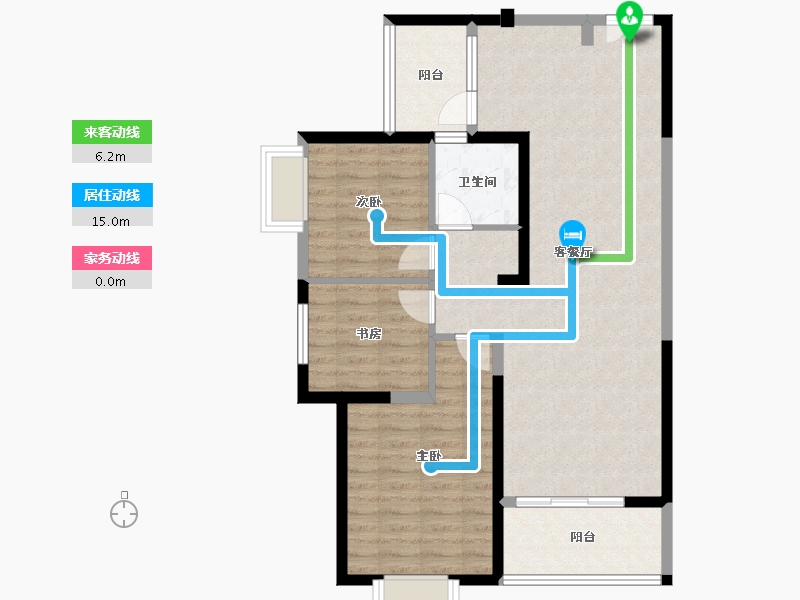 云南省-红河哈尼族彝族自治州-​弥勒印象-89.09-户型库-动静线