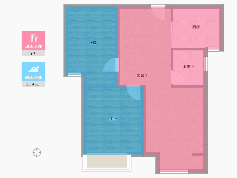 山东省-威海市-保集蓝郡-59.31-户型库-动静分区