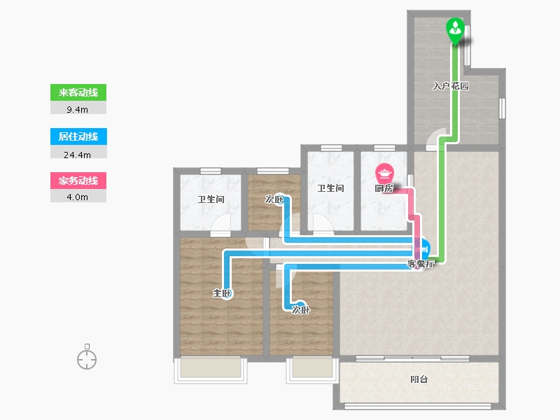 安徽省-宿州市-中煤·华府-108.00-户型库-动静线