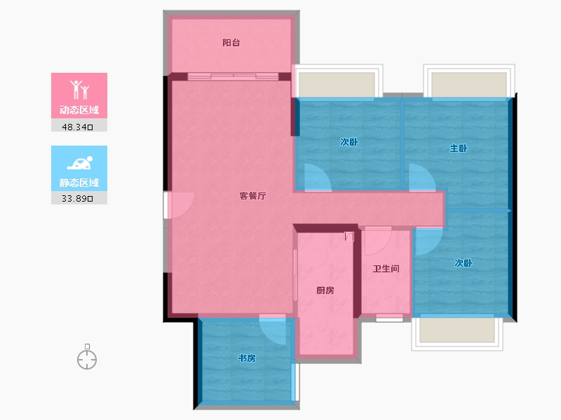 广东省-湛江市-博达峰境-73.45-户型库-动静分区