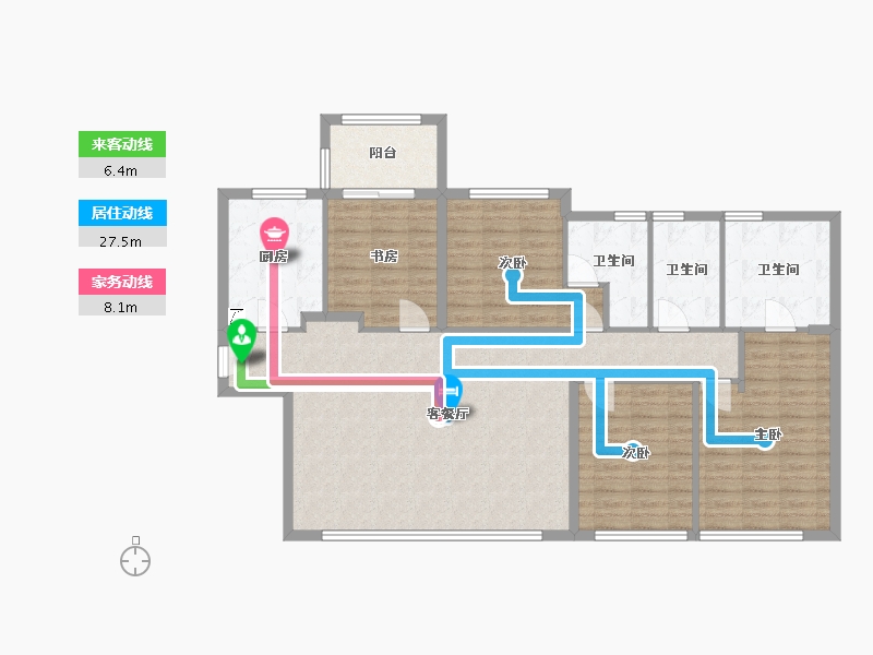 福建省-厦门市-中骏天禧-122.00-户型库-动静线