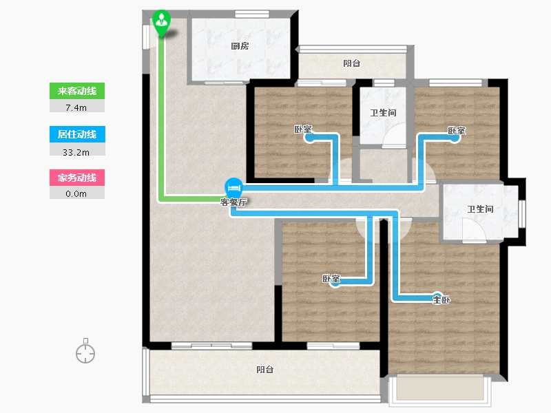 安徽省-宿州市-翡翠悦府-117.60-户型库-动静线