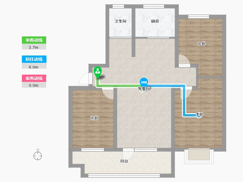 山东省-日照市-高新颐和学府-88.32-户型库-动静线