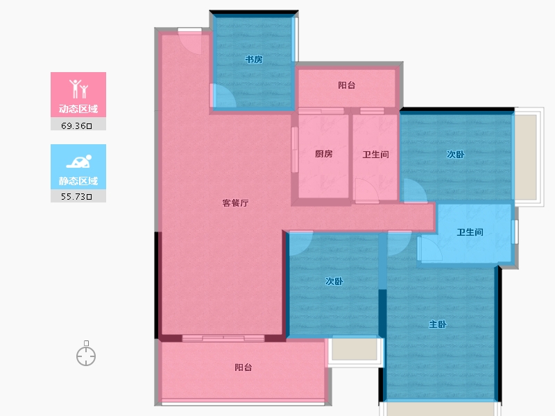 广东省-湛江市-嘉悦花园-112.18-户型库-动静分区