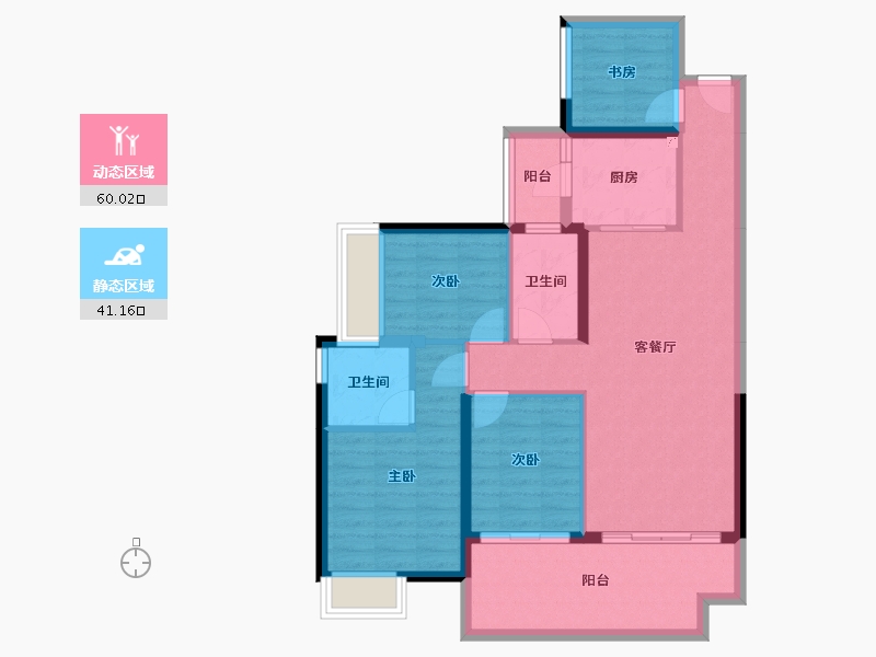 广东省-湛江市-博达峰境-90.39-户型库-动静分区