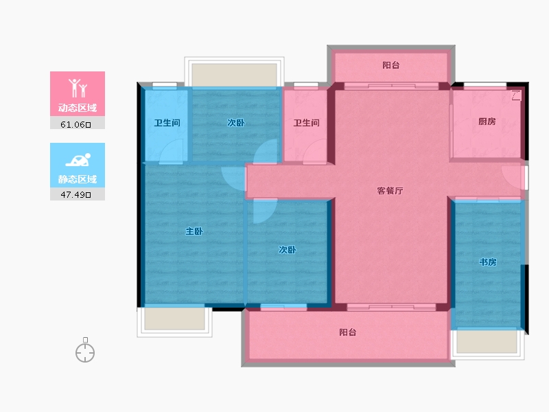 广东省-湛江市-博达峰境-98.17-户型库-动静分区