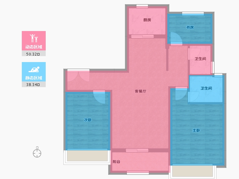 山东省-威海市-保集蓝郡-78.51-户型库-动静分区